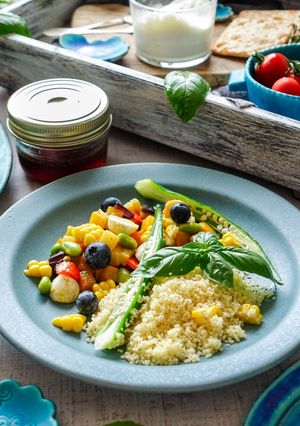 夏野菜とクスクスのスパイスマリネプレート-レシピのメイン写真