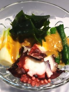 葉玉葱と新若布のぬた 酢味噌は砂糖無し-レシピのメイン写真