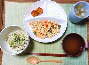 ヨウサマの減塩おやじの病院食（朝食風)-レシピのメイン写真