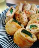 ＊ズッキーニの肉巻きガリバタ醤油焼き＊