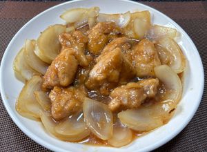 ポン酢でサッパリ鶏肉＆玉ねぎ炒め😃-レシピのメイン写真