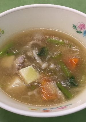 かぶのすり流し汁【柏市学校給食】-レシピのメイン写真