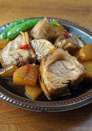 まぐろのかまと大根の煮込み-レシピのメイン写真