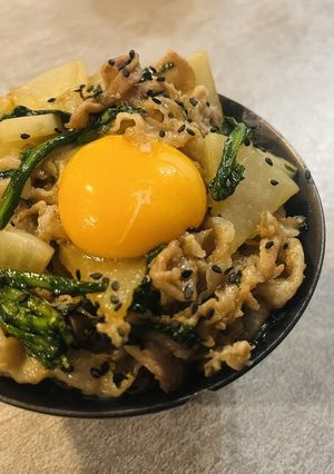 豚バラと大根の炒め丼-レシピのメイン写真