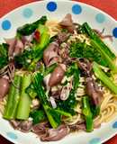 のらぼう菜とホタルイカの和風パスタ