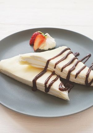 夏休み！レンジ30秒＊もちもち春巻皮ミルクレープ-レシピのメイン写真