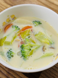 【保育所給食】豆乳のかくれんぼスープ-レシピのメイン写真