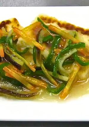 小麦アレルギー　あんかけ野菜豆腐ステーキ-レシピのメイン写真