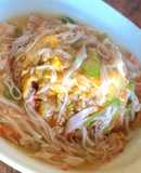 海鮮味覇のカニかまあんかけチャーハン