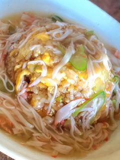 海鮮味覇のカニかまあんかけチャーハン-レシピのメイン写真