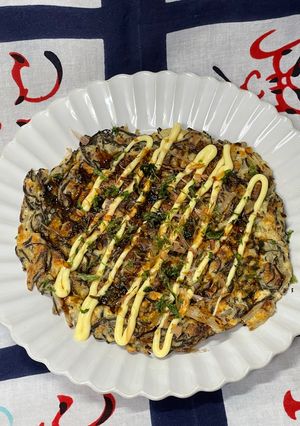 もずくと豆腐のお好み焼き-レシピのメイン写真
