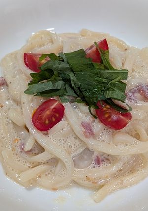 【会津坂下町】味噌ごま豆乳うどん-レシピのメイン写真