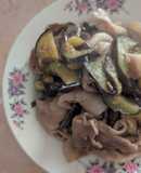 簡単★昼食！「茄子と豚こま肉の炒めもの」