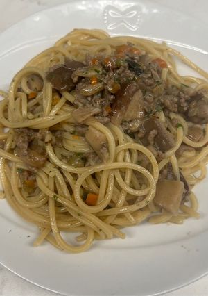 白いラグーとポルチーニのパスタ-レシピのメイン写真