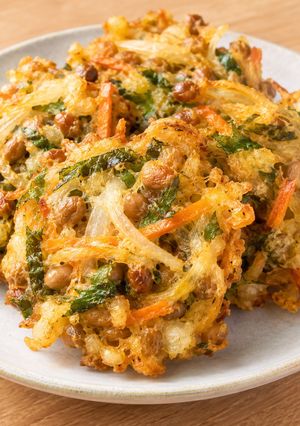 かりふわっ！納豆と大葉のさくさくかき揚げ🍤-レシピのメイン写真