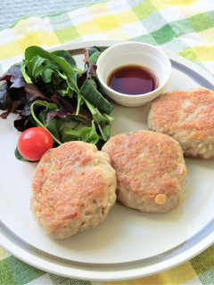【主菜】さば缶えのきバーグ-レシピのメイン写真