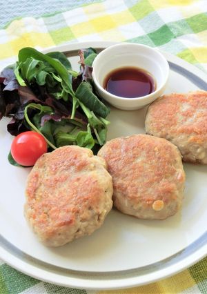 【主菜】さば缶えのきバーグ-レシピのメイン写真