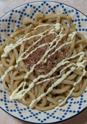 簡単★大蒜醤油ウスター焼きうどん-レシピのメイン写真