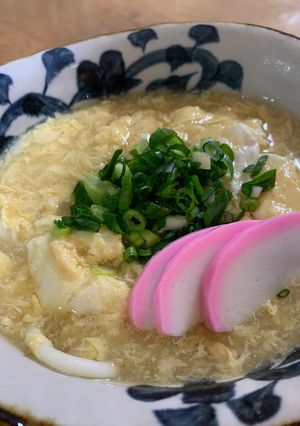 絶品　かきたまうどん-レシピのメイン写真