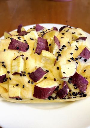 簡単！お豆腐さつまいもゴロゴロ蒸しパン♪-レシピのメイン写真