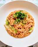 ランチ！納豆キムチレタスチャーハン