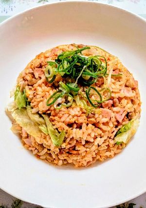ランチ！納豆キムチレタスチャーハン-レシピのメイン写真
