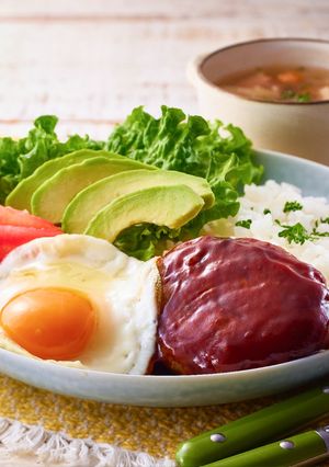 ロコモコ丼-レシピのメイン写真