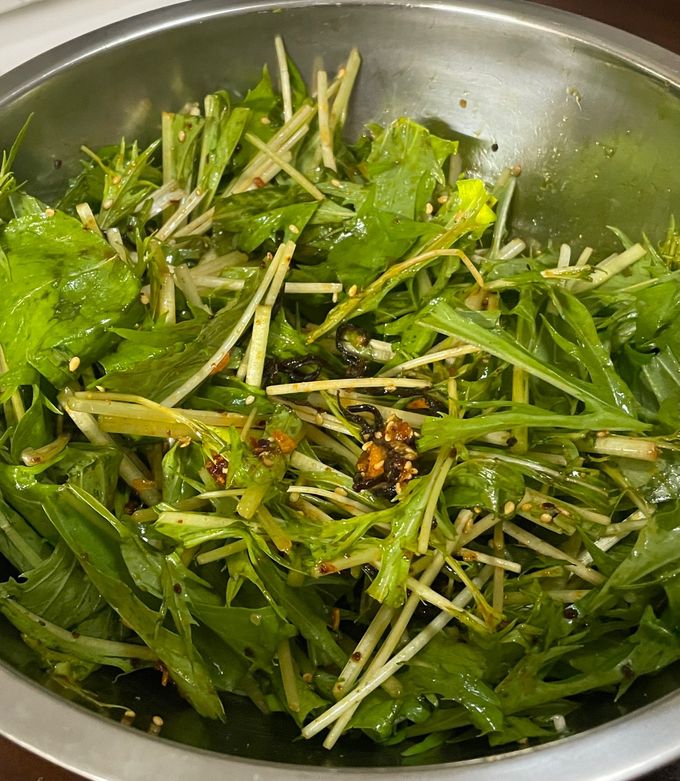 水菜サラダ by mmtaeyeon 【クックパッド】 簡単おいしいみんなの