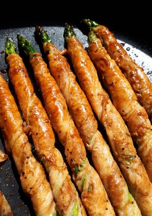 満足おかず☆アスパラガスの肉巻き-レシピのメイン写真