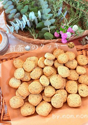 ビニールで揉むサクほろ手軽紅茶クッキー-レシピのメイン写真
