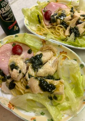 コンビニのバジルサラダパスタ-レシピのメイン写真