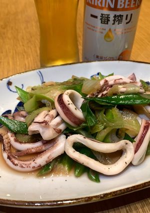 イカとネギのソテー-レシピのメイン写真