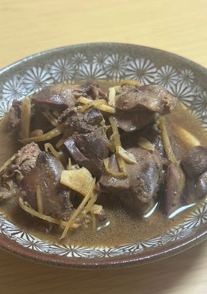 糖尿病ﾚｼﾋﾟ　鶏ﾚﾊﾞｰ炒り煮-レシピのメイン写真