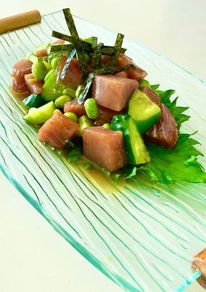 マグロと夏野菜和え-レシピのメイン写真