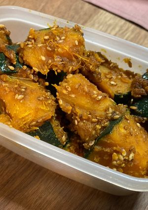 レンジでかぼちゃの胡麻和え-レシピのメイン写真