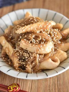 鶏むね肉としらたきの甘辛炒め-レシピのメイン写真