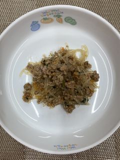 【保育園給食】ひき肉チャプチェ-レシピのメイン写真