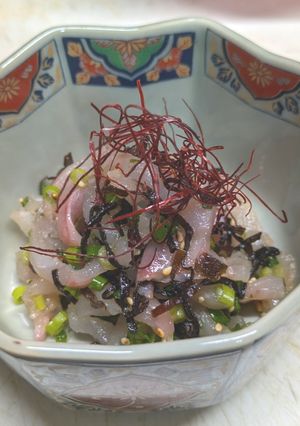 クロソイの塩昆布香味和え-レシピのメイン写真