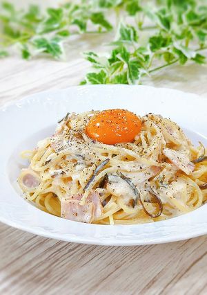 塩昆布で♪和風クリームパスタ-レシピのメイン写真