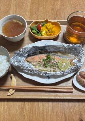 鮭のバターホイル焼き-レシピのメイン写真
