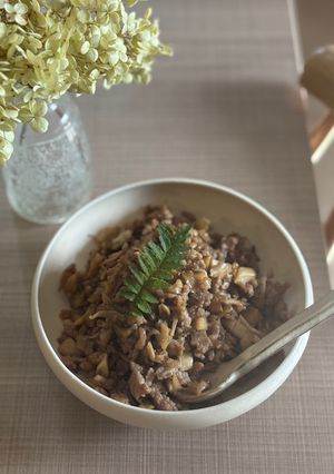 ごはんがすすむ バター醤油 の きのこ そぼろ-レシピのメイン写真