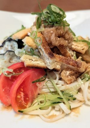 パリパリ油揚と大根おろしのぶっかけうどん-レシピのメイン写真