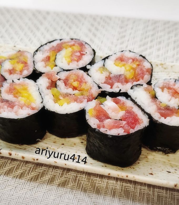 巻きす不要クルクル巻　トロタク-レシピのメイン写真