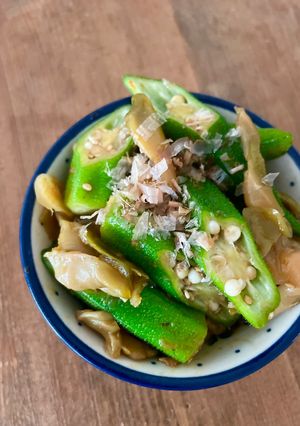 5分で完成⭐︎オクラとザーサイの簡単副菜-レシピのメイン写真