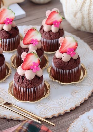卵1個♡チョコカップケーキ-レシピのメイン写真