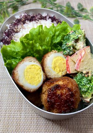 うずら卵入り肉団子弁当-レシピのメイン写真