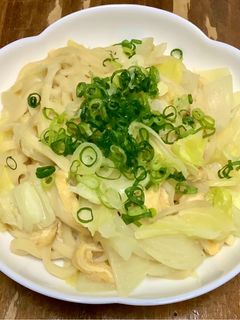 ねぎ塩焼きうどん-レシピのメイン写真