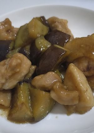 ナスと鶏もものポン酢炒め-レシピのメイン写真