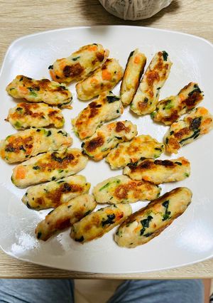 離乳食手づかみ＊鶏と豆腐のタンパクつくね-レシピのメイン写真