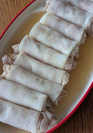 簡単レンジでチン♪大根と豚肉のくるくる巻き-レシピのメイン写真